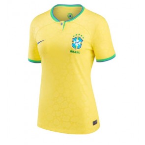 Maillot de foot Brésil Domicile Femmes Monde 2022 Manches Courte